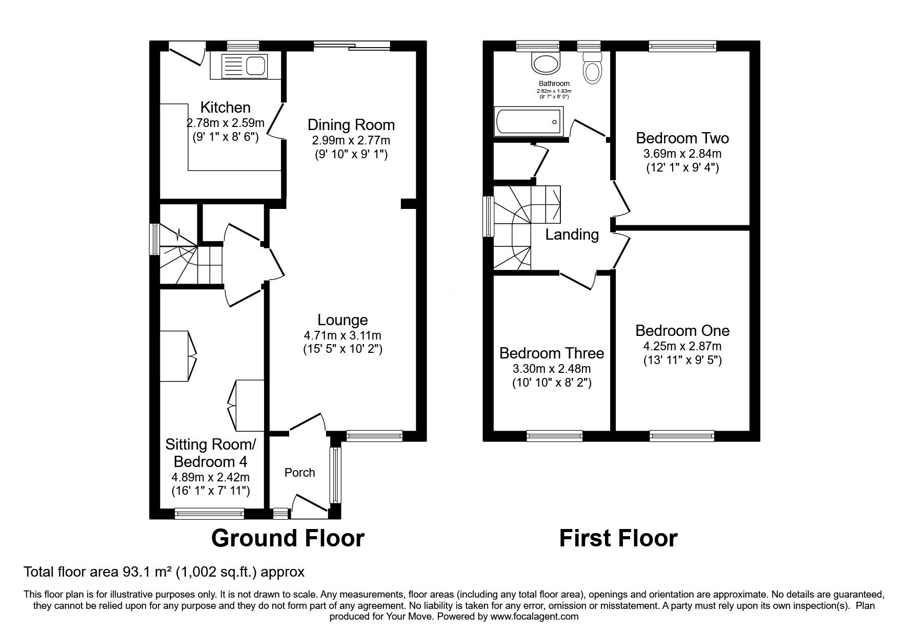 Floorplan of 3 bedroom Detached House for sale, Chelston Drive, Wolverhampton, West Midlands, WV6