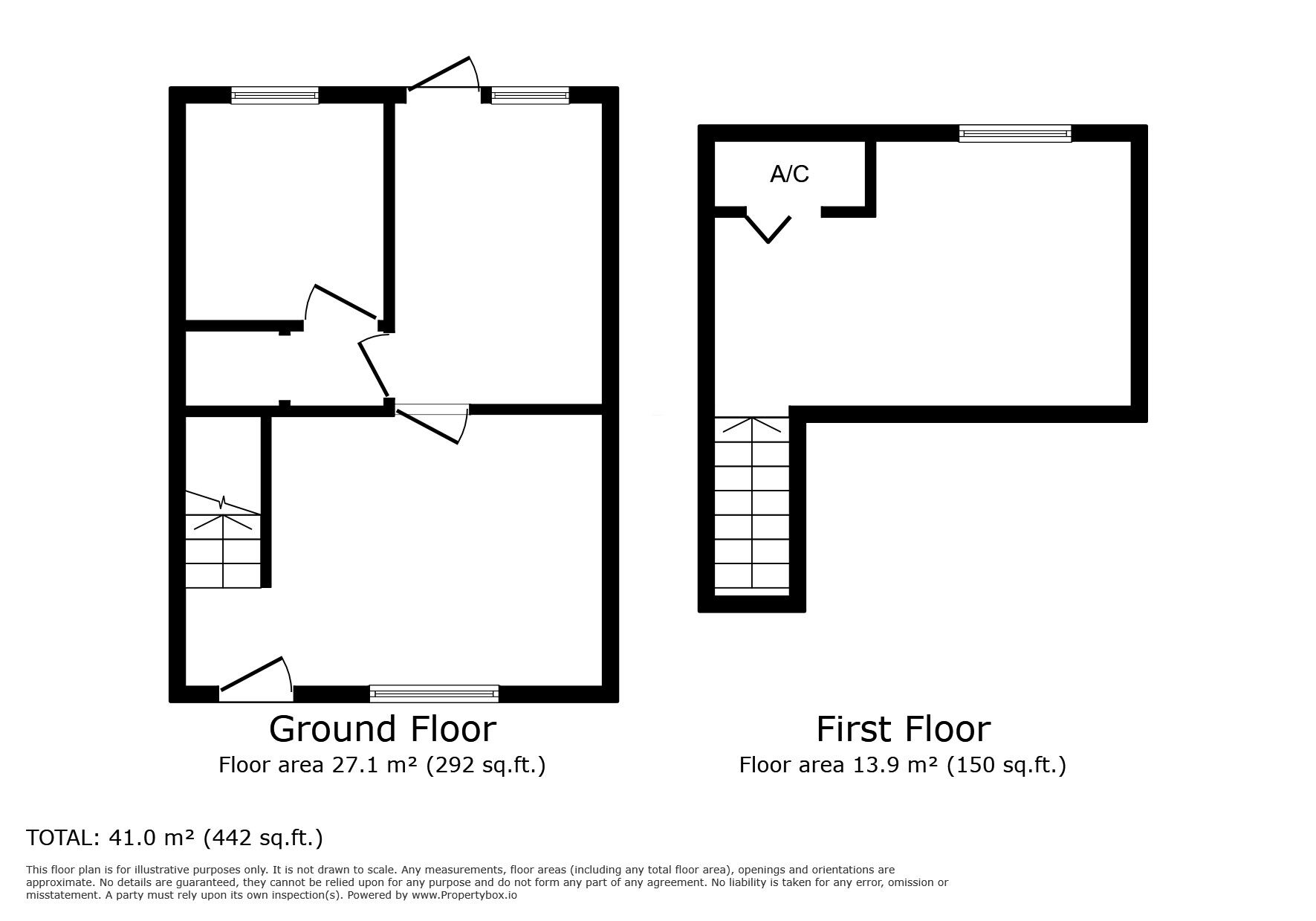 Floorplan of 1 bedroom End Terrace House to rent, Atlas Croft, Wolverhampton, West Midlands, WV10