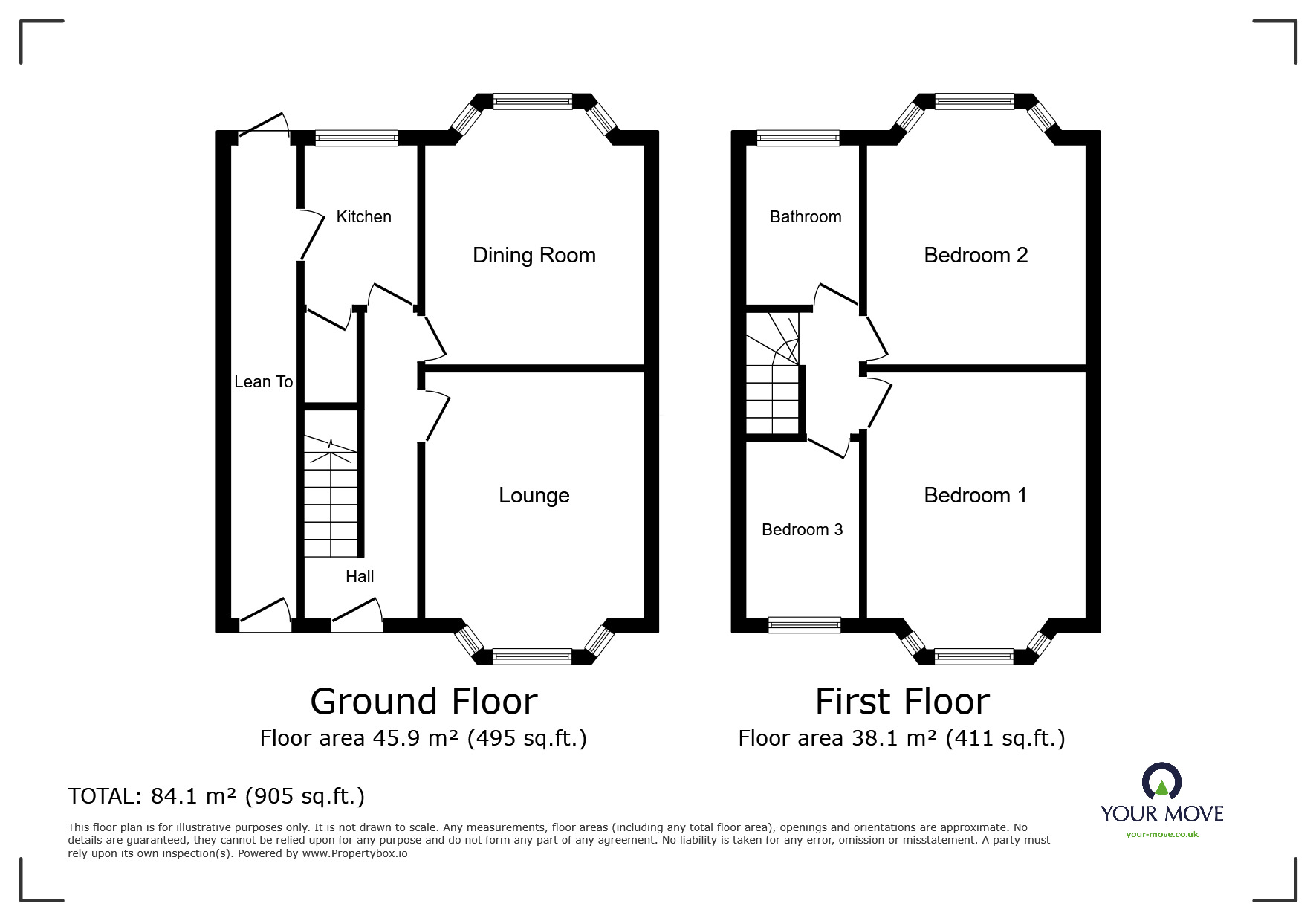 Floorplan of 3 bedroom Semi Detached House to rent, Colman Avenue, Wolverhampton, West Midlands, WV11