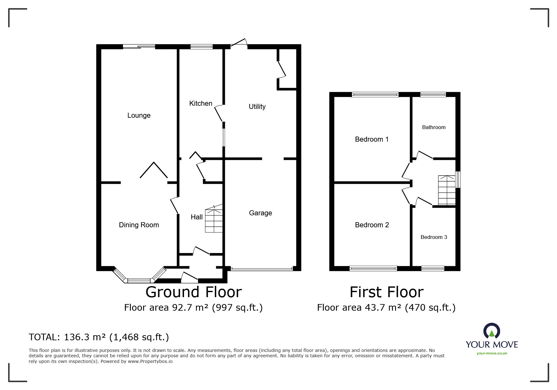 Floorplan of 3 bedroom Semi Detached House to rent, Mill Lane, Wednesfield, West Midlands, WV11