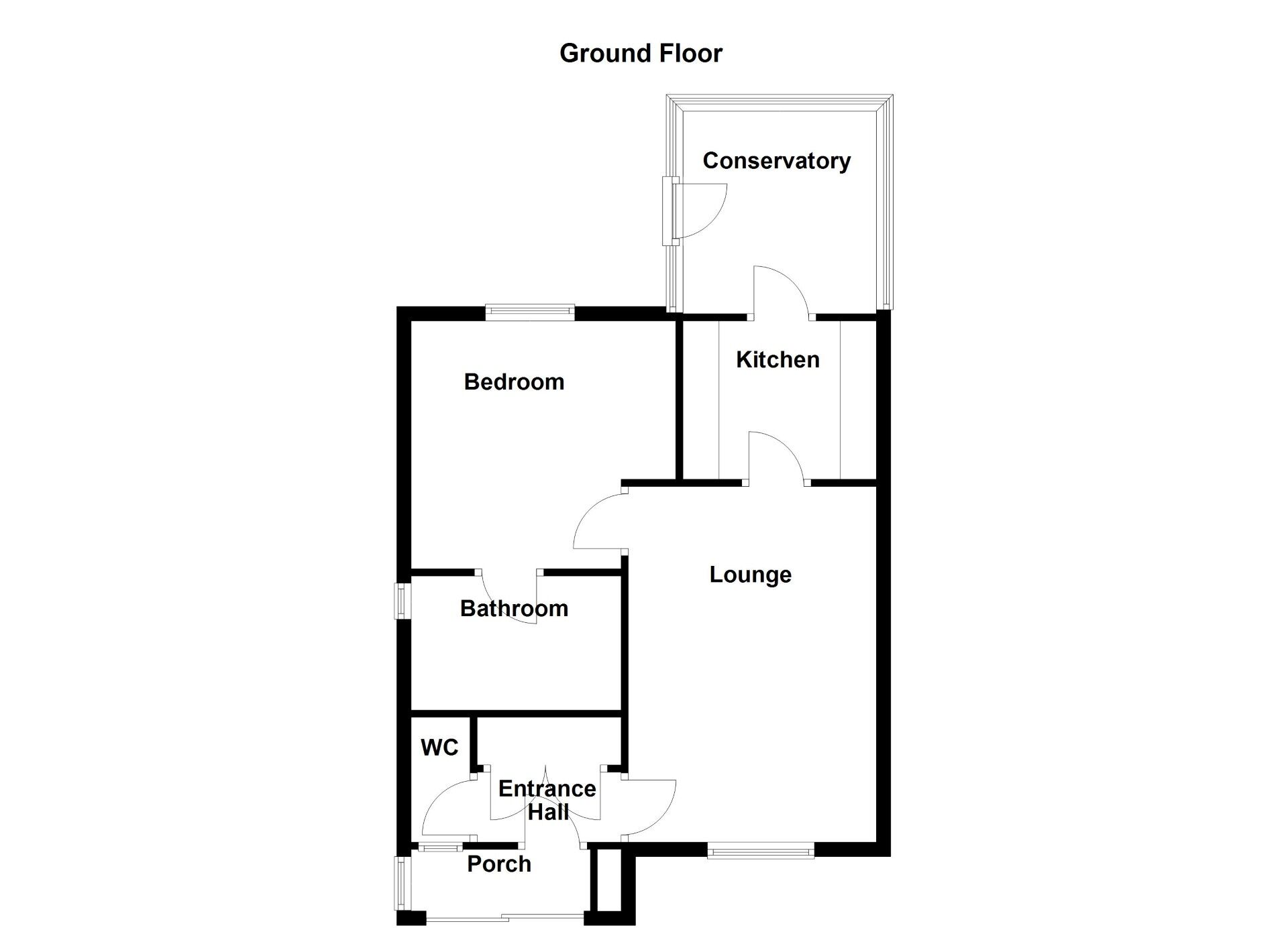 Floorplan of 1 bedroom End Terrace Bungalow for sale, Regents Court, Wallsend, Tyne and Wear, NE28