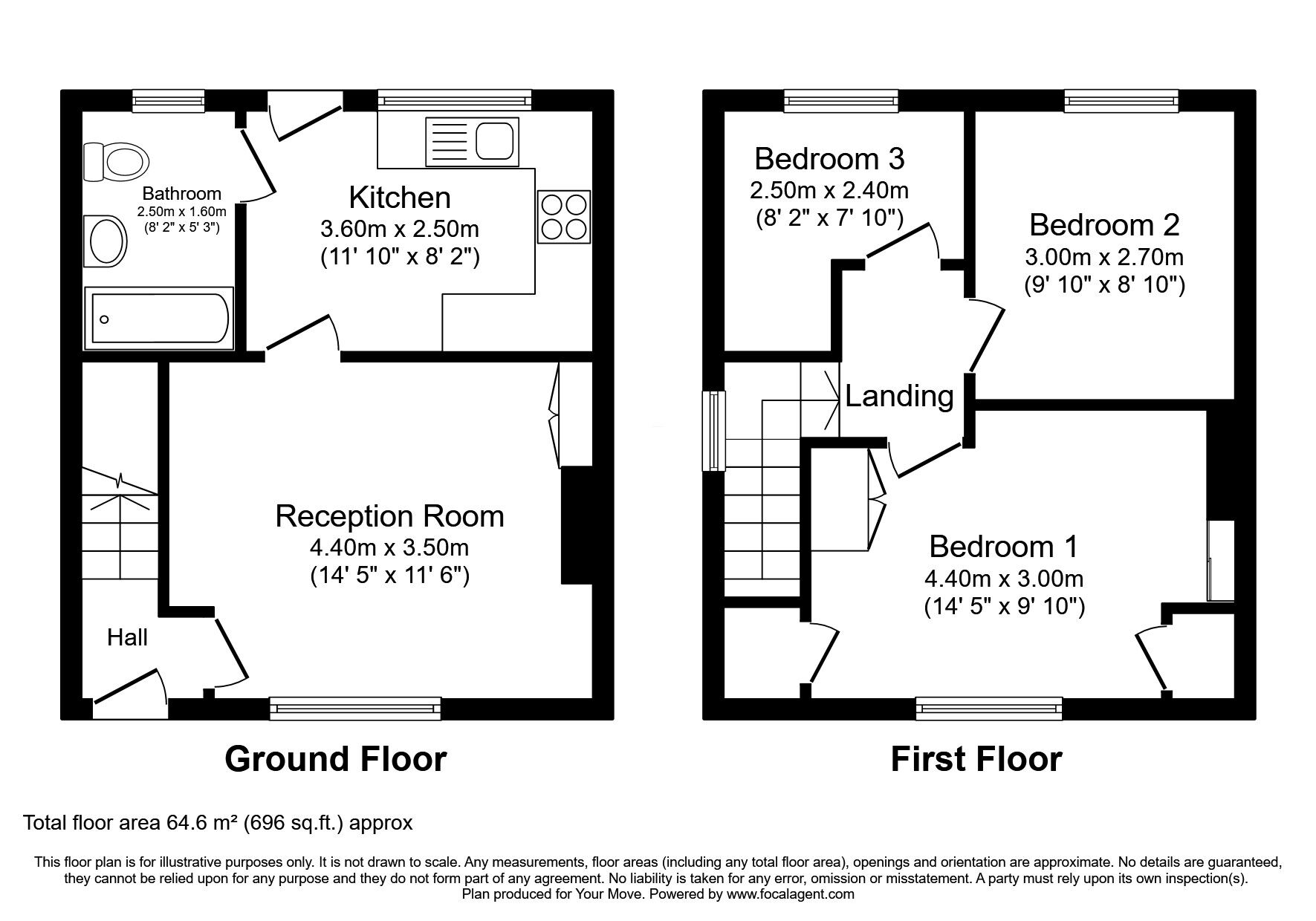 Floorplan of 3 bedroom Semi Detached House for sale, Savory Road, Tyne And Wear, NE28