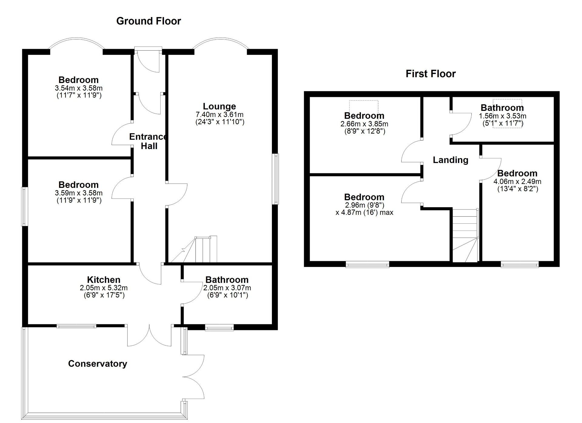 Floorplan of 5 bedroom Detached Bungalow for sale, Rowantree Road, Newcastle upon Tyne, Tyne and Wear, NE6