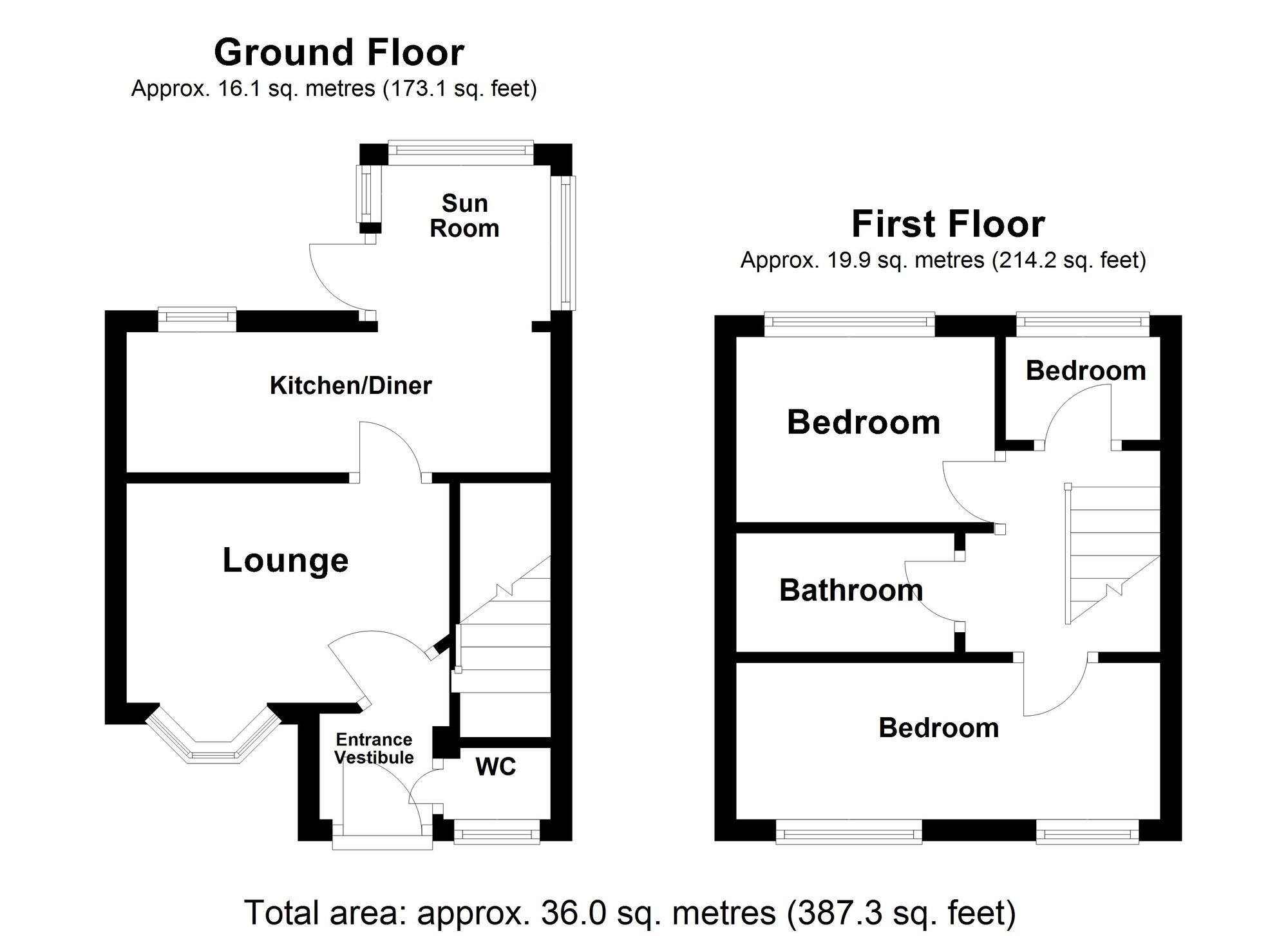 Floorplan of 3 bedroom Semi Detached House for sale, Mickley Close, Wallsend, Tyne and Wear, NE28