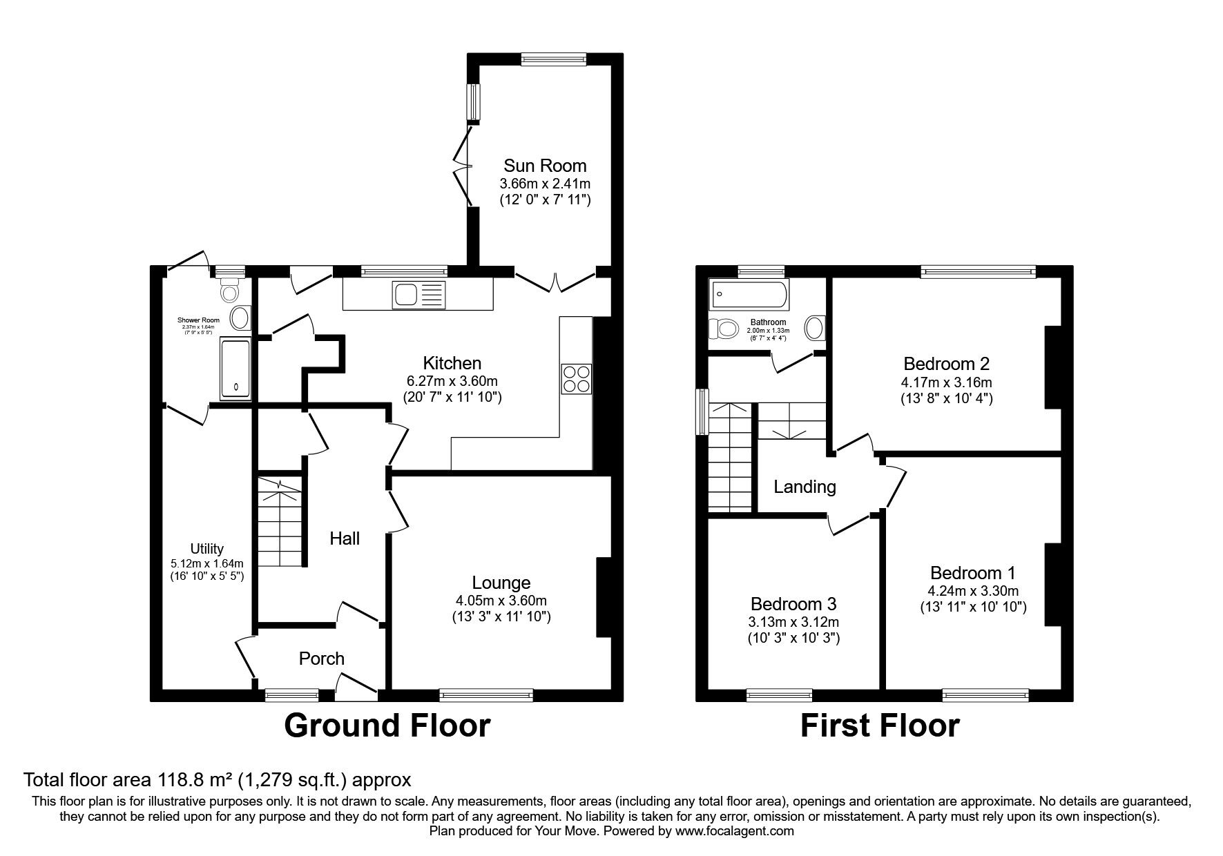 Floorplan of 3 bedroom Semi Detached House for sale, Holme Avenue, Newcastle upon Tyne, Tyne and Wear, NE6