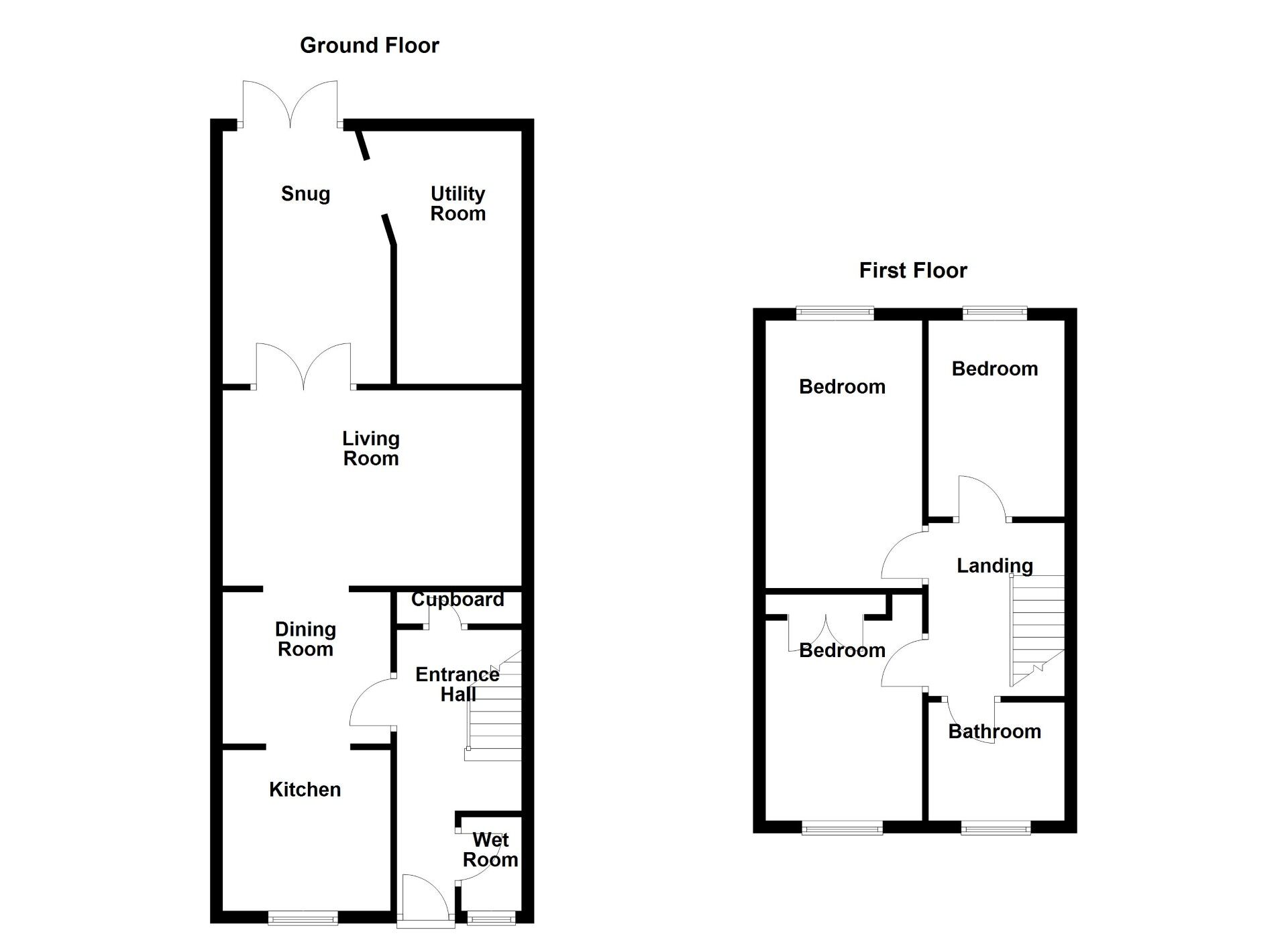 Floorplan of 3 bedroom Mid Terrace House for sale, Blandford Way, Wallsend, Tyne and Wear, NE28