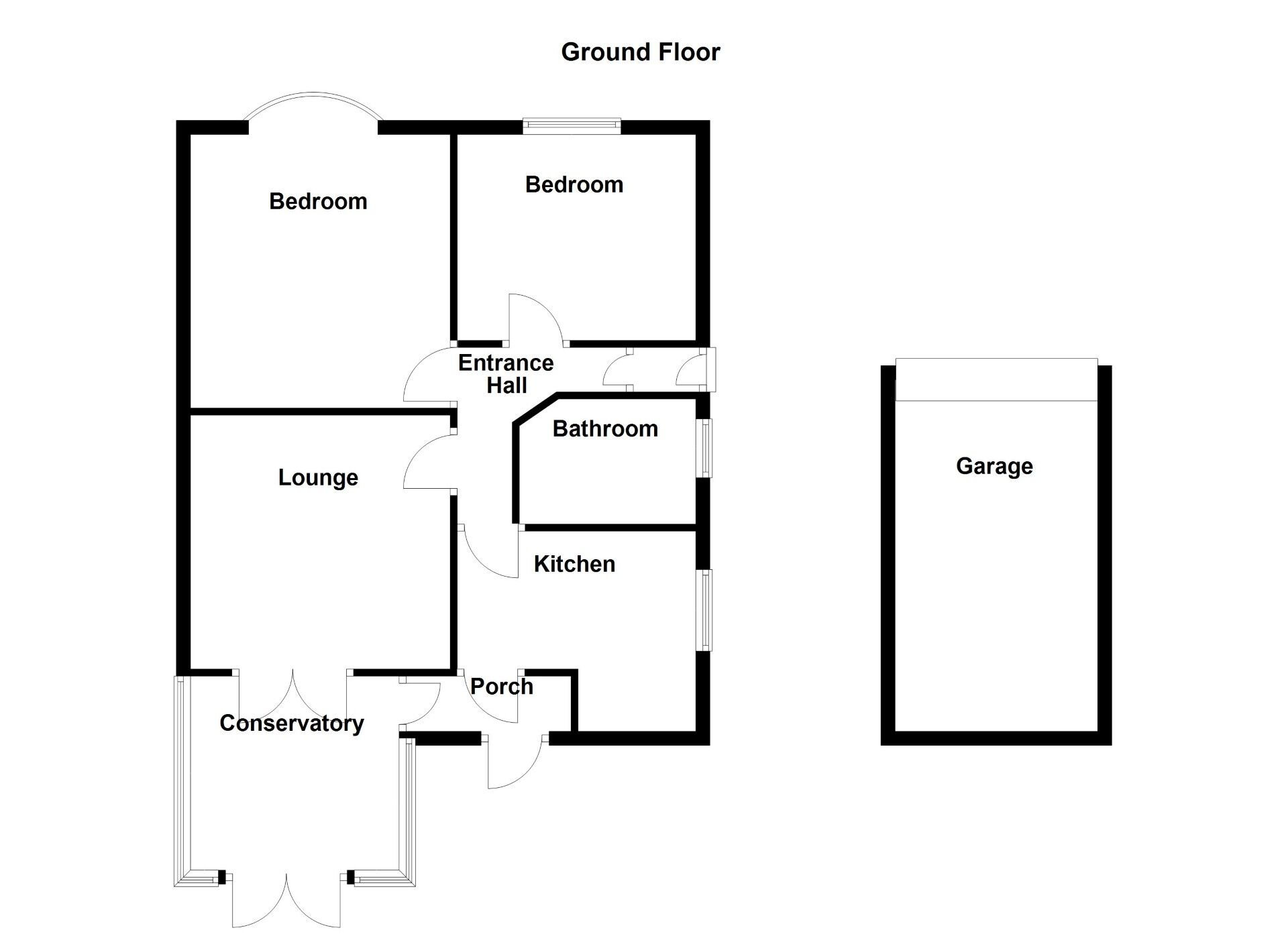 Floorplan of 2 bedroom Semi Detached Bungalow for sale, Elmwood Crescent, Newcastle upon Tyne, Tyne and Wear, NE6