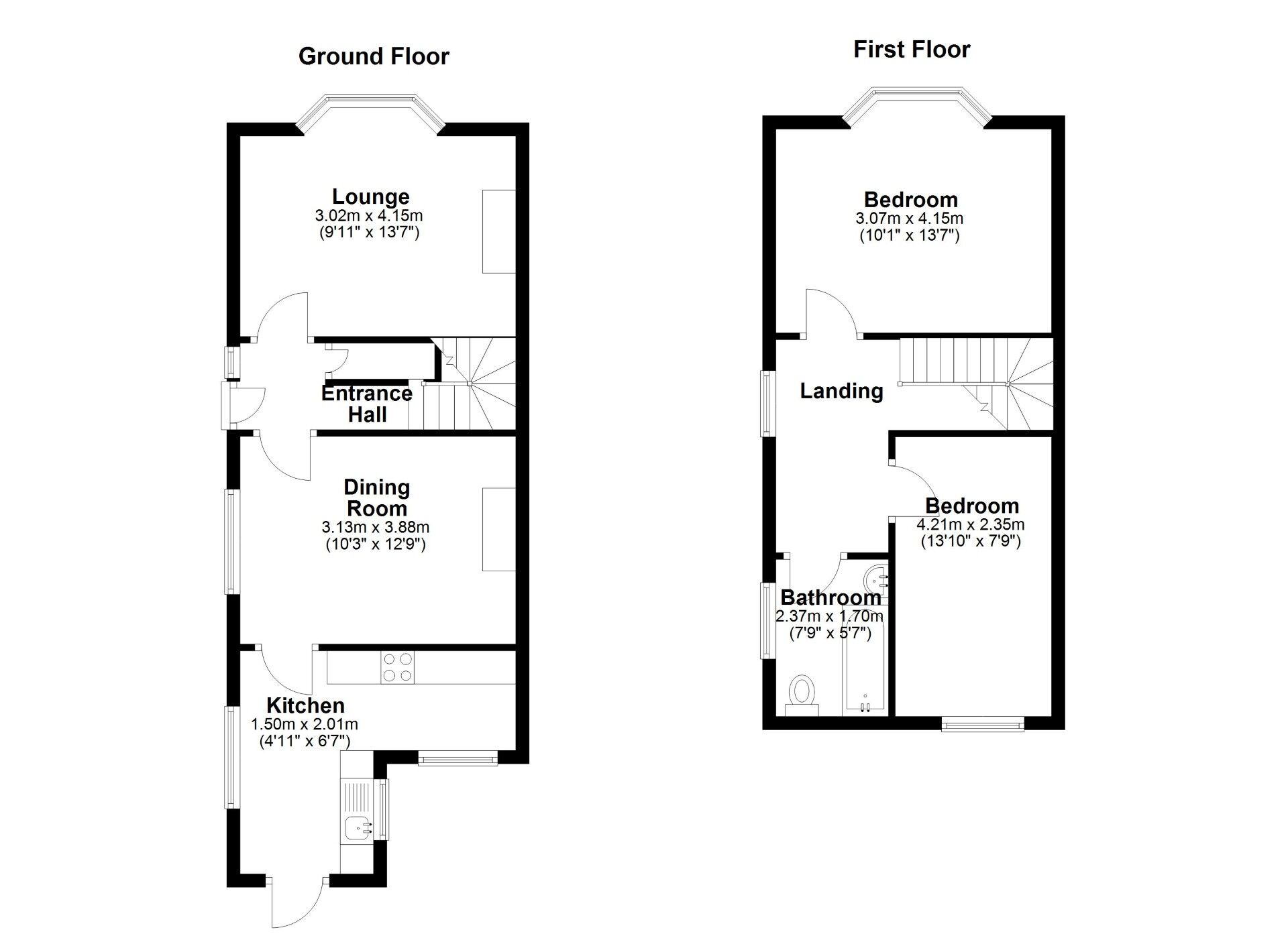 Floorplan of 2 bedroom End Terrace House for sale, Cowen Street, Newcastle upon Tyne, Tyne and Wear, NE6