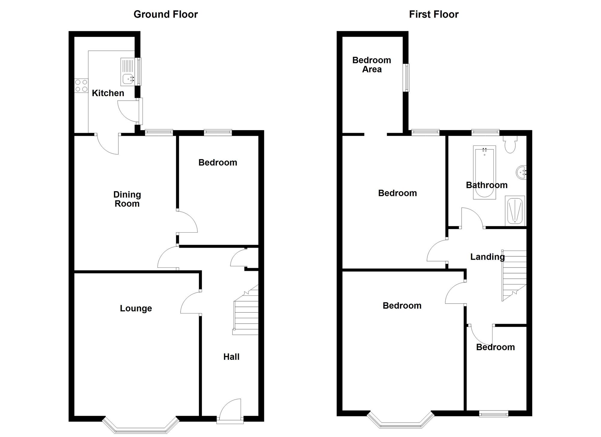 Floorplan of 4 bedroom Mid Terrace House for sale, Woodbine Avenue, Wallsend, Tyne and Wear, NE28