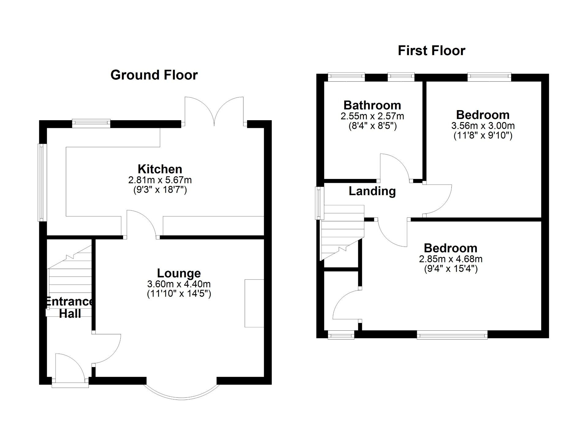 Floorplan of 2 bedroom Semi Detached House for sale, Fitzsimmons Avenue, Wallsend, Tyne and Wear, NE28