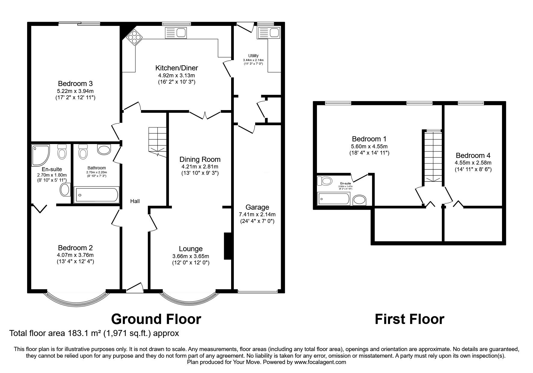 Floorplan of 4 bedroom Semi Detached Bungalow for sale, Baret Road, Newcastle upon Tyne, Tyne and Wear, NE6