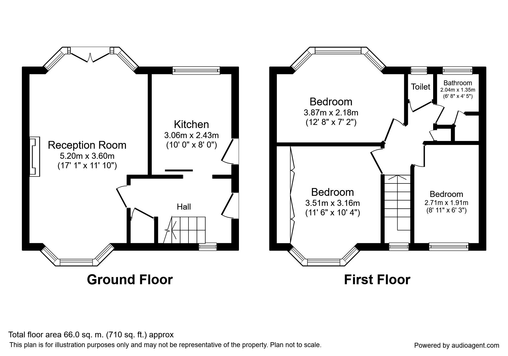 Floorplan of 3 bedroom End Terrace House to rent, Hall Farm Drive, Twickenham, TW2