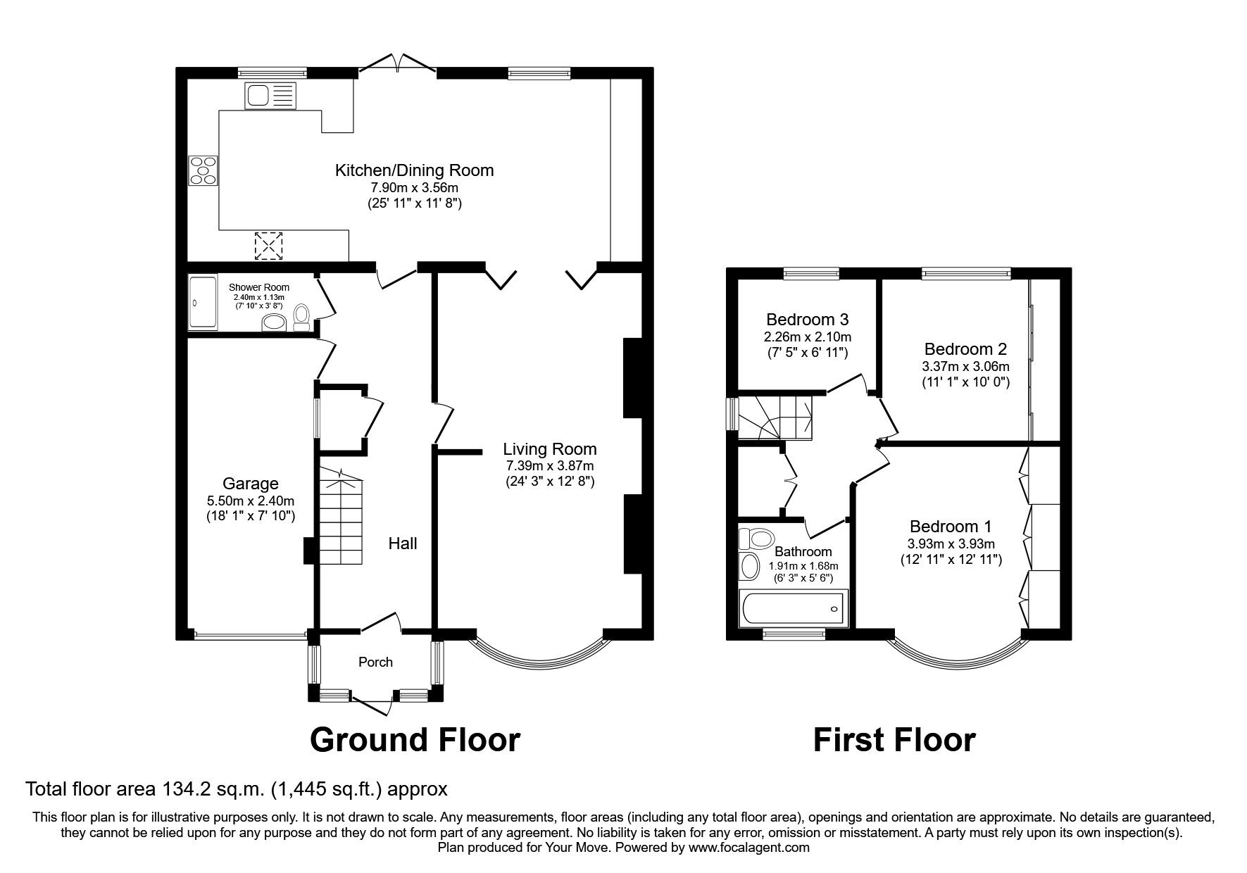 Floorplan of 3 bedroom Semi Detached House to rent, Argyle Avenue, Whitton, Hounslow, TW3