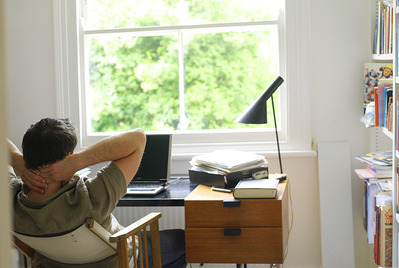 Man at desk